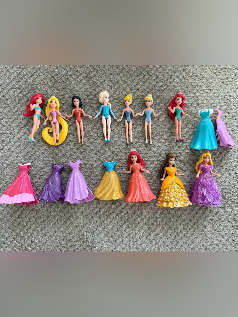 Disney Princess Magiclip Polly Pocket Vintage Doll Dress Up